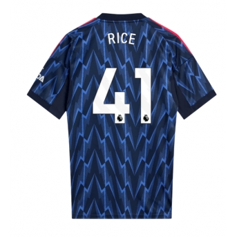 Billige Fotballdrakt Arsenal Declan Rice #41 Replika Bortedrakt 2025-26 Kortermet